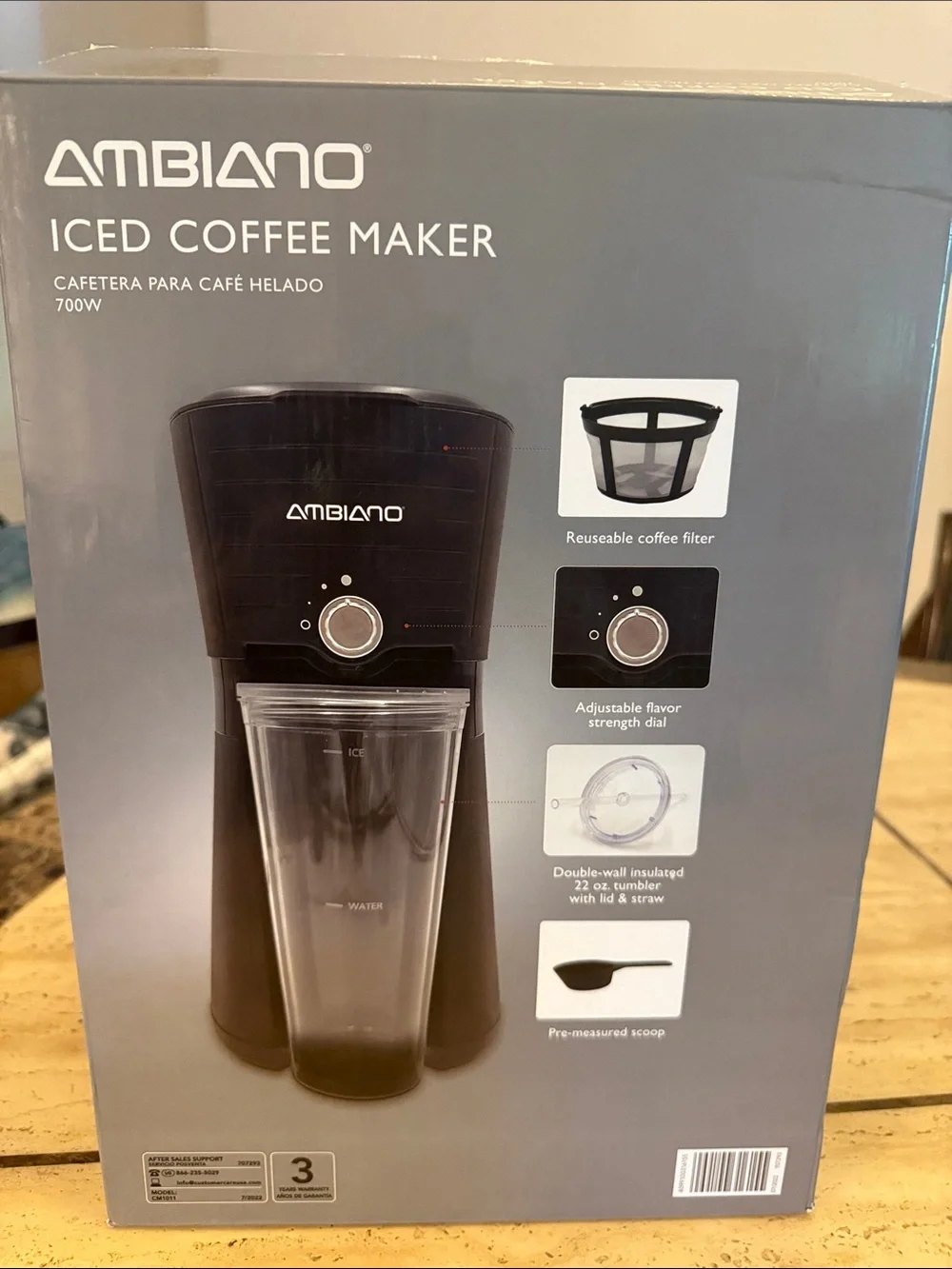 Ambiano Iced Coffee Maker in Black